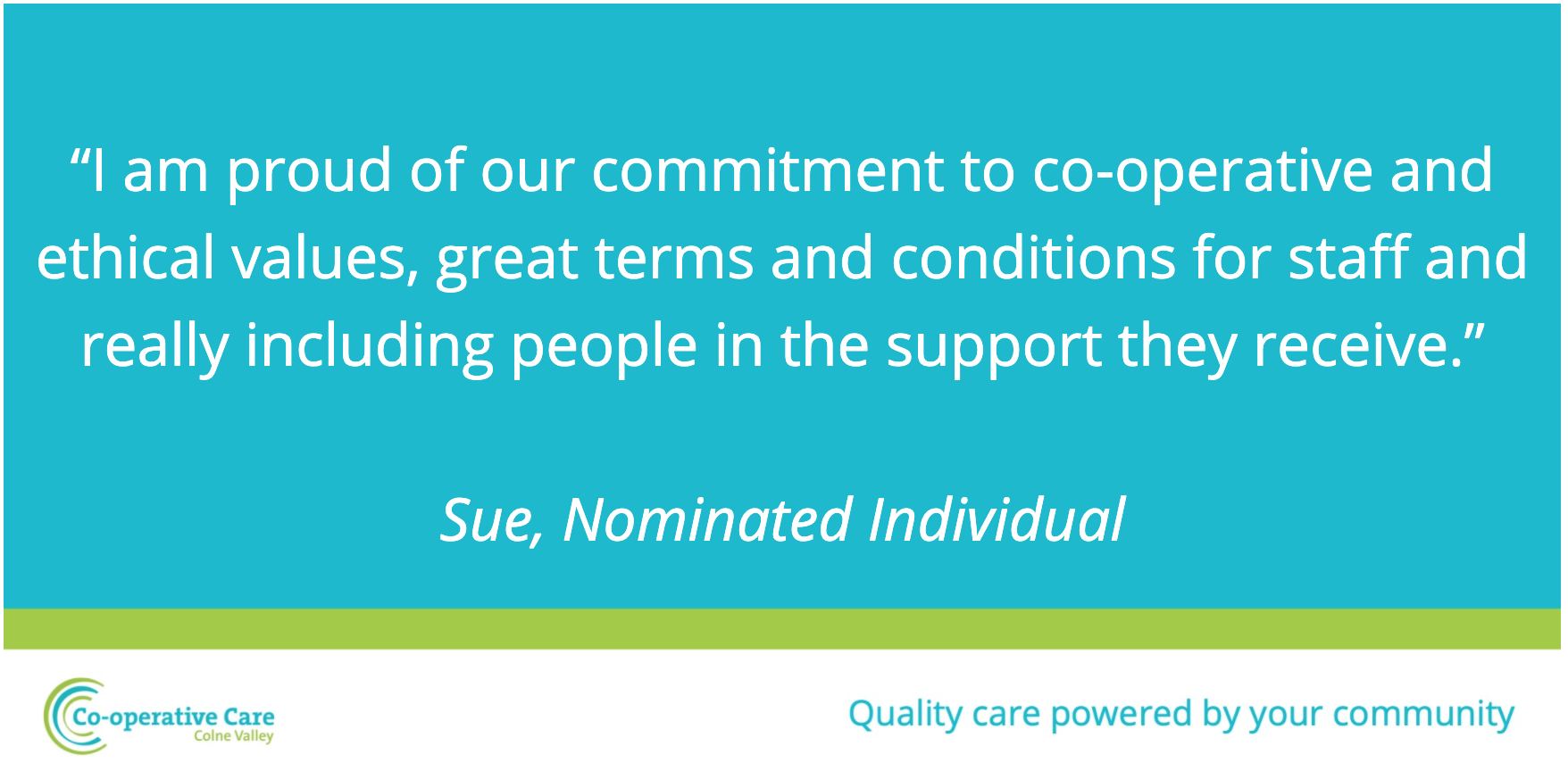 Care Colne Valley quote Sue Richards