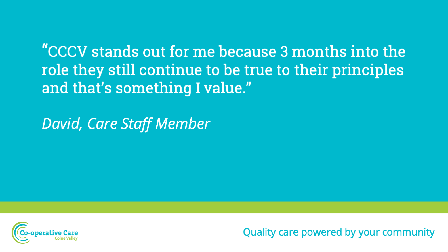 care staff home care colne valley team spotlight quote