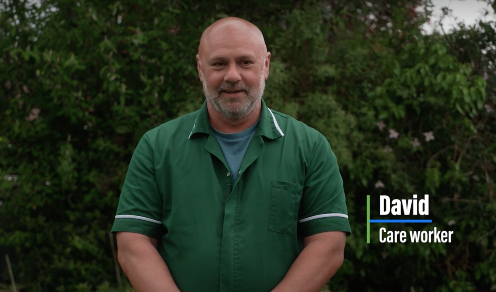 Domiciliary Care Recruitment video featuring Care Worker Davic